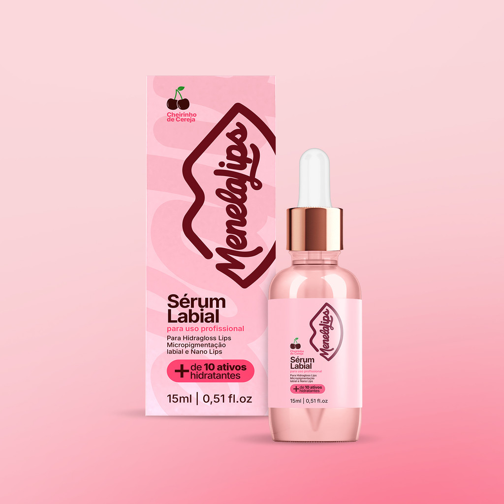 Sérum Labial MenelaLips Hidragloss Micropigmentação Profissional