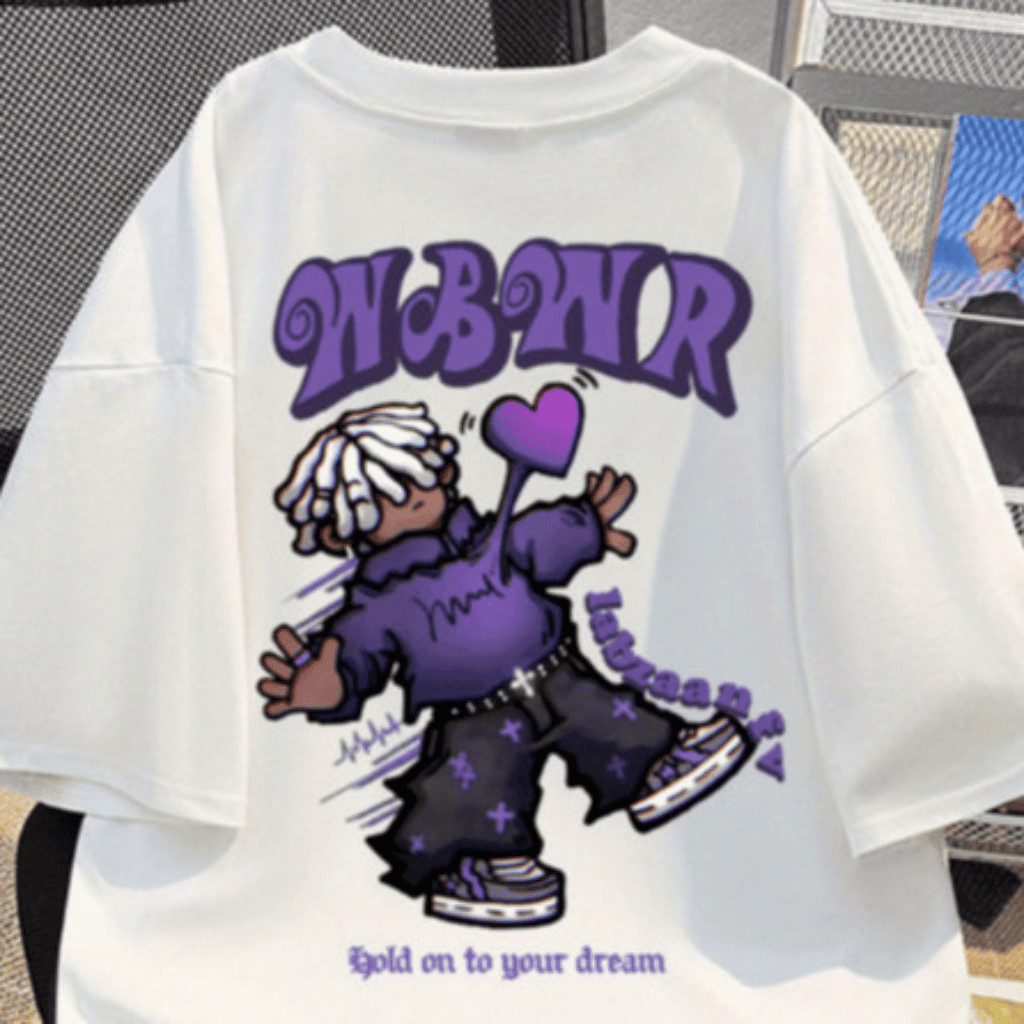 Camiseta Algodão Oversized estampada Larga Estampa Hip Hop Hype Love Casual Tendencia Confortavel