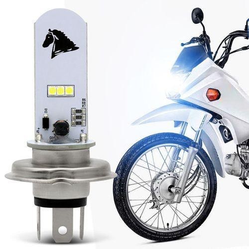 Lâmpada Led H4 8000k Prime Stallion Farol Moto Pop 110 CG125/150/160 Cbx250 Cb300 Xre — imagem 2 de 2