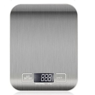 Balança Digital de Cozinha Inox alta precisão com Visor digital de ate 5Kg