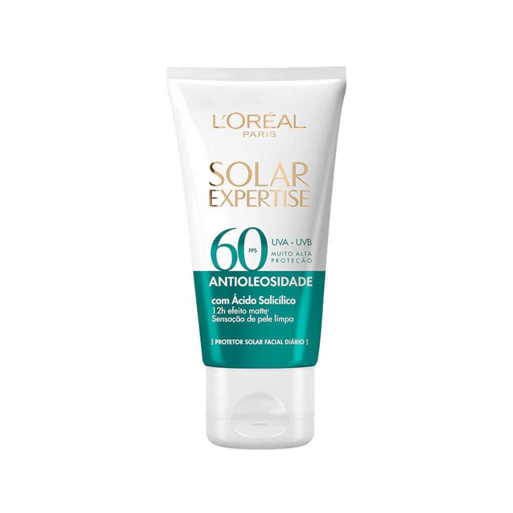 Protetor Solar Facial L'Oréal Paris Expertise Antioleosidade FPS 60 40g em Oferta na Shopee
