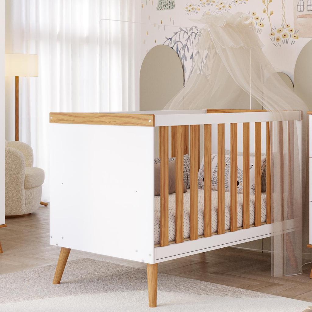 Berço Americano 3 Em 1 Mini Cama Mini Sofá 100% MDF Pé Palito em Oferta na Shopee