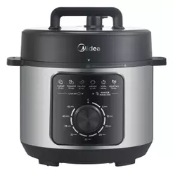 Panela De Pressão Mecânica Preta E Inox 4L Midea PPM41 110V