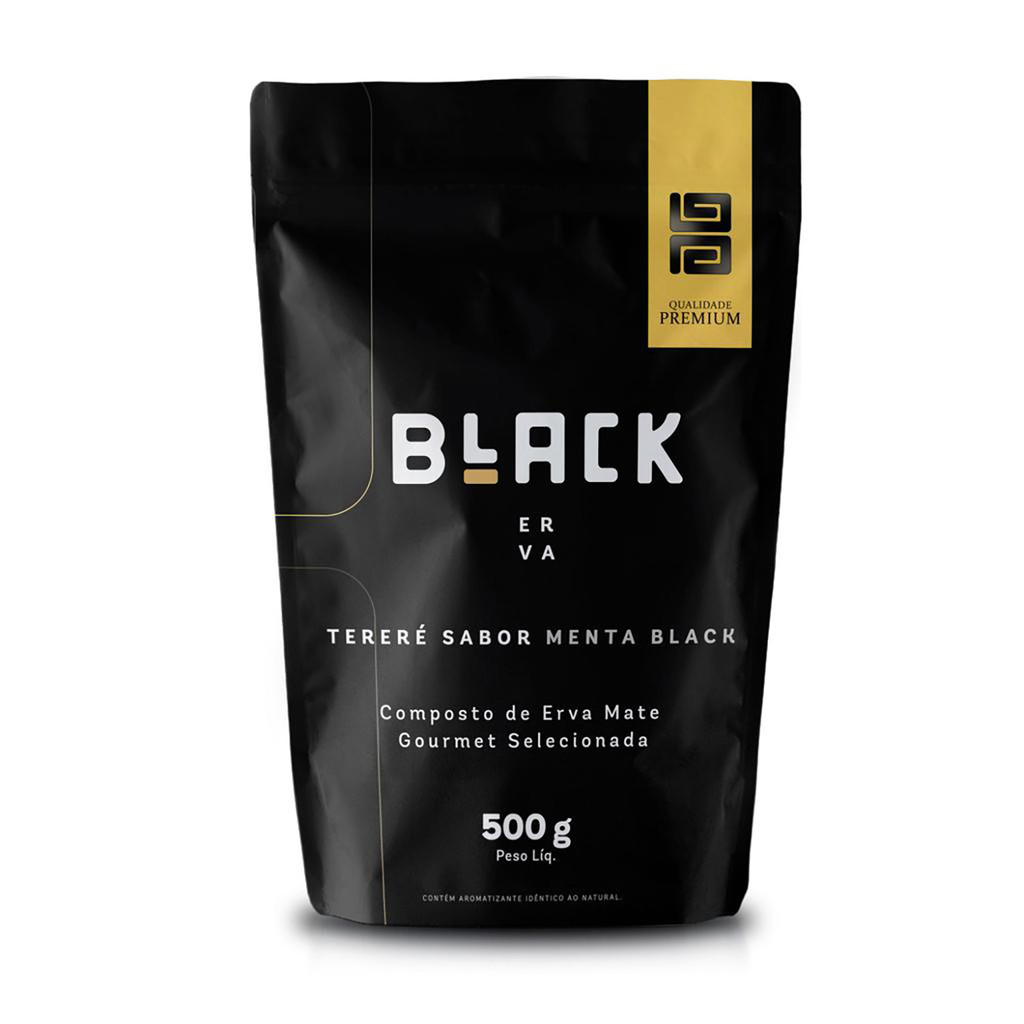 Erva Mate Tereré Sabor Menta Black Black 500g