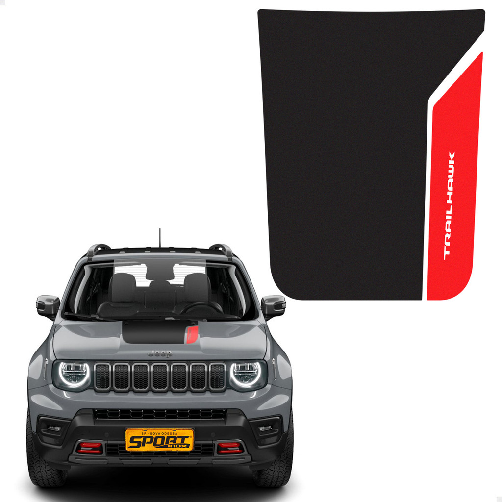 Adesivo Capo Faixa Para Jeep Renegade Trailhawk Preto em Oferta na Shopee