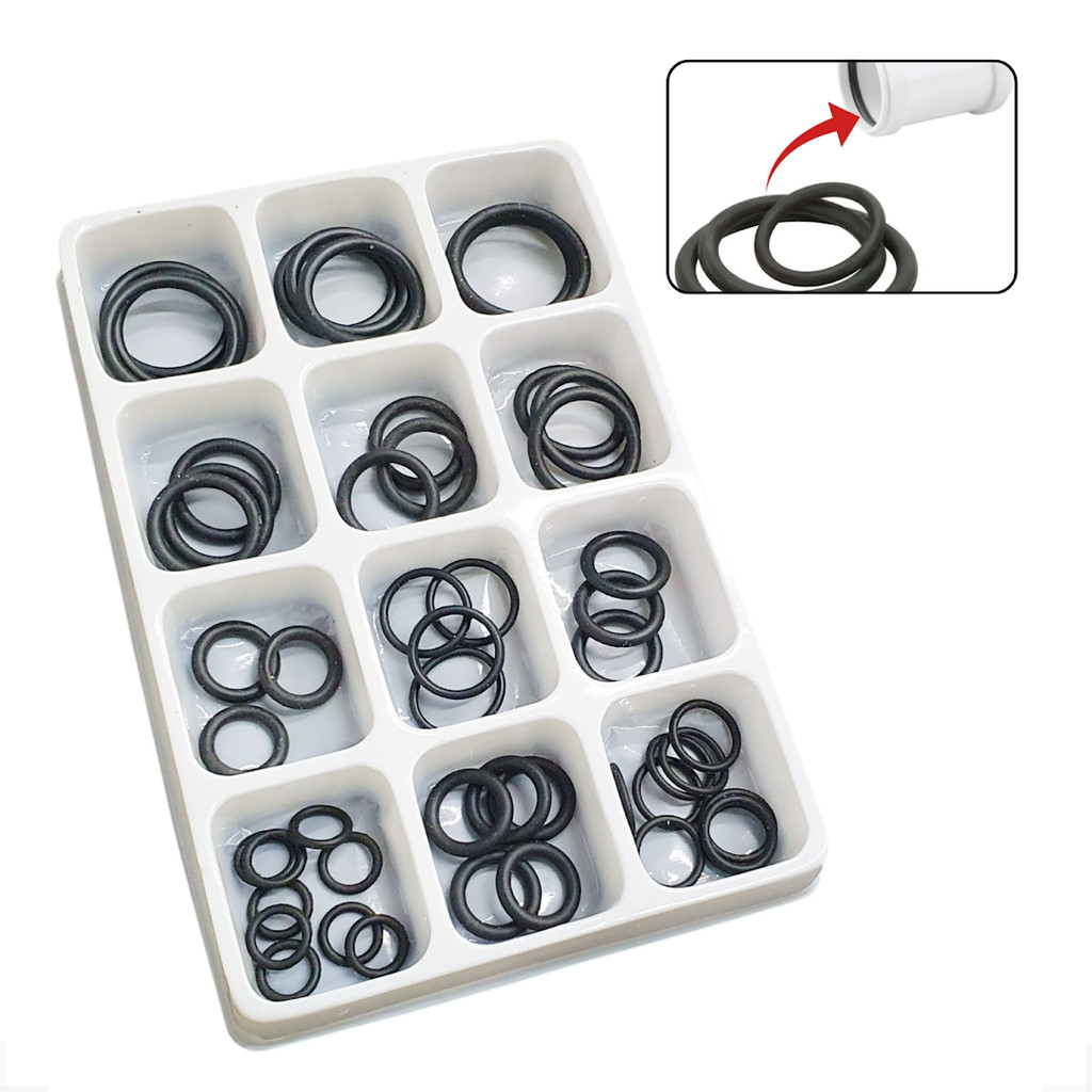 Kit Jogo C/ 50 Anéis Vedação Borracha O-ring 12 Tamanhos
