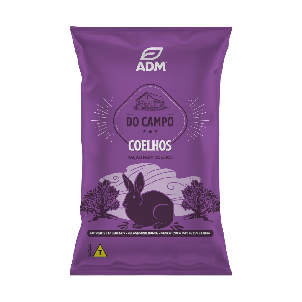 Ração Natural Adm Presence Para Coelhos Reduz Odor De Fezes 20kg