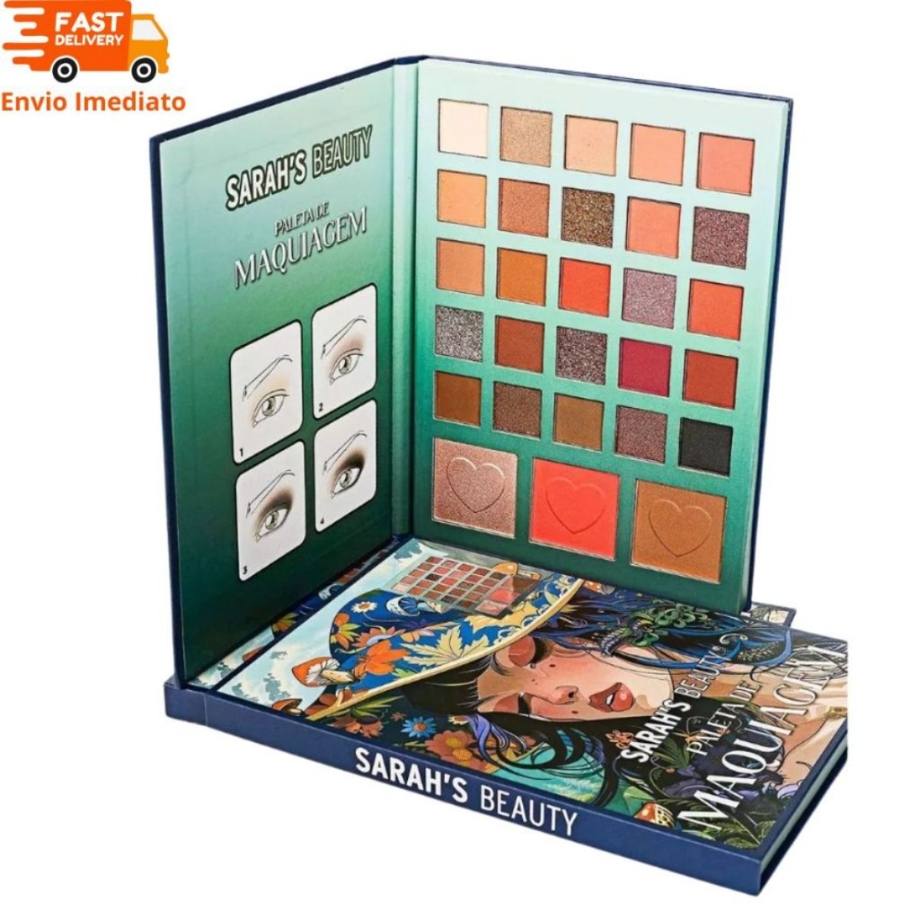 Paleta De Maquiagem Sarah's Beauty Paleta De Sombras 28 Cores
