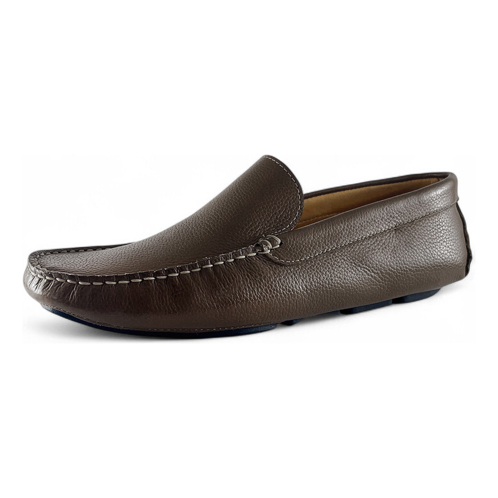 Drive Mocassim Masculino Couro Forrado Couro Palmilha Couro