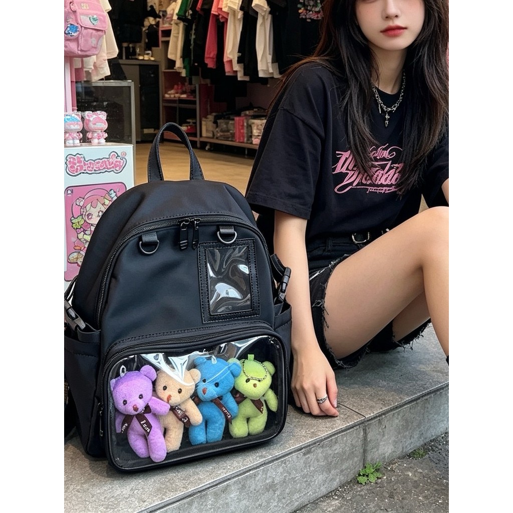 Jin Fanluo novo estilo mochila feminina grande capacidade mochila de viagem masculino lazer esportes computador saco est