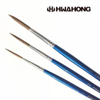 Huahong 337 Cabeça Redonda Longa Feng Escova Estudantes de Arte Dedicado Padrão Design Caneta Cabelo Longo Gancho Linha 
