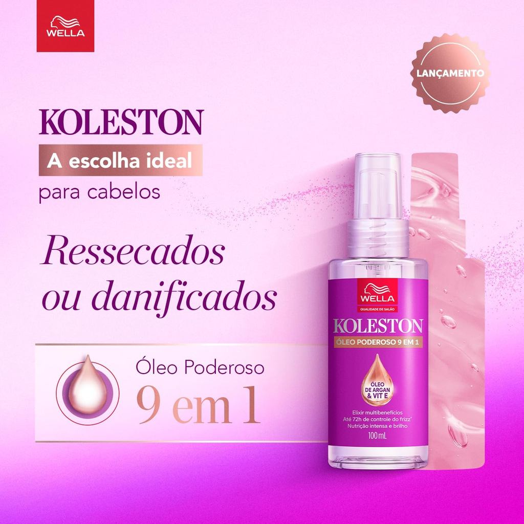 Óleo Poderoso 9 Em 1 Koleston Wella 100ml — imagem 2 de 2