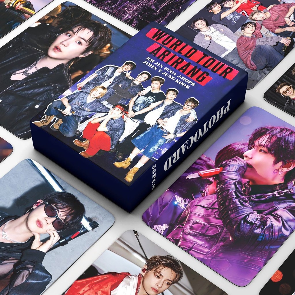 KPOP 55pcs/box Photocards WORLD TOUR ARIRANG LOMO Cartão De Coleção De Cartões