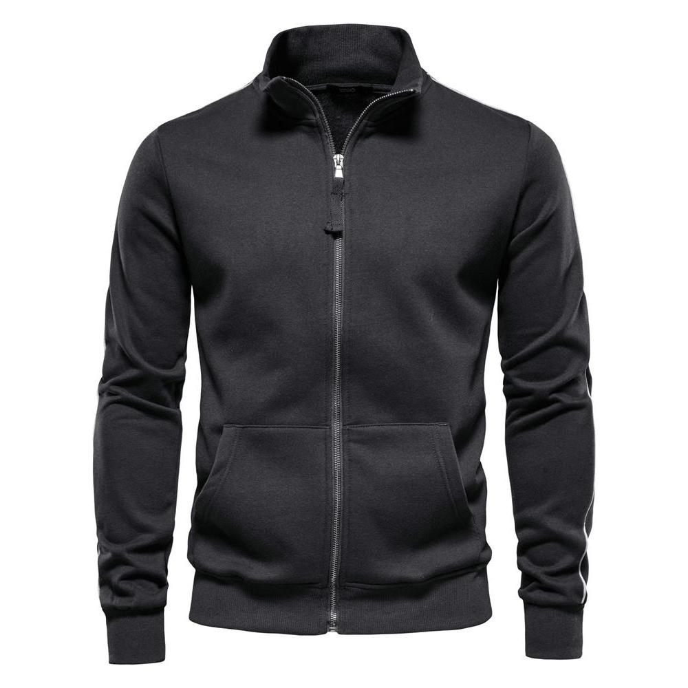 2026 primavera outono novo estilo masculino gola alta zíper moletom jaqueta masculina Cardigan Casual moletom uniforme d