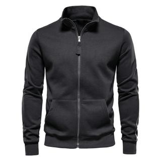 2026 primavera outono novo estilo masculino gola alta zíper moletom jaqueta masculina Cardigan Casual moletom uniforme d