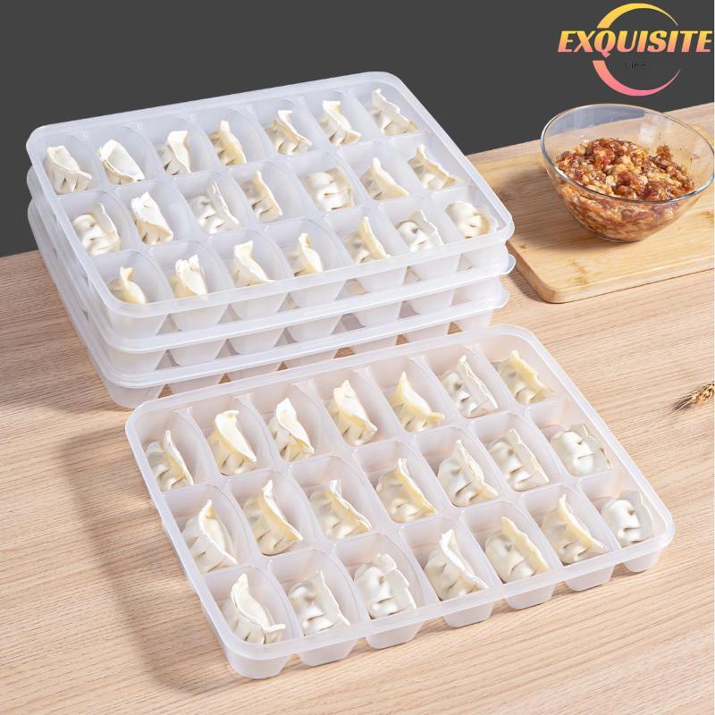 [EL-t] 15/21 Grade Caixa De Armazenamento De Cozinha Geladeira Organizador Transparente Reutilizável Recipientes De Alim