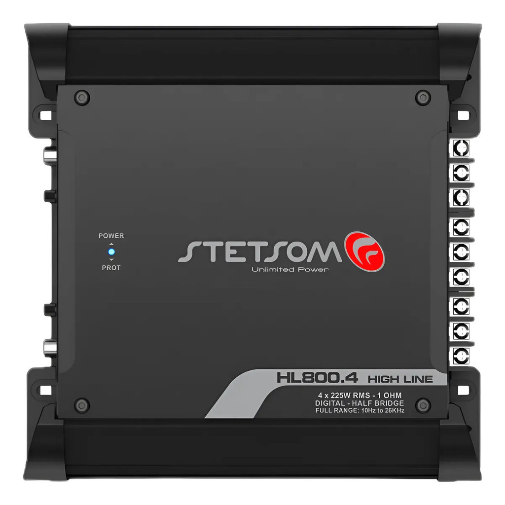 Modulo Amplificador Stetsom Hl800.4 Black 900w 1 Ohm Potente