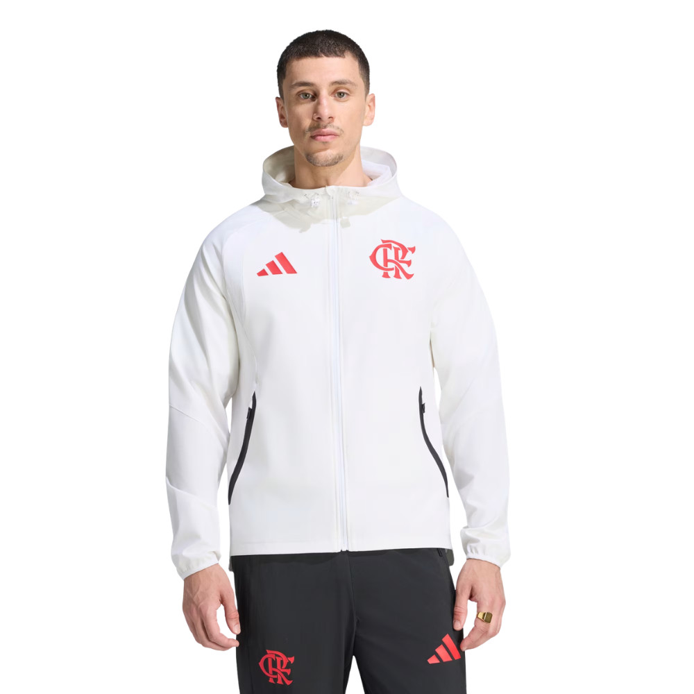 Jaqueta Flamengo Corta Vento Viagem Adidas 2026