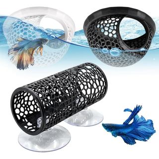 Conjunto de 3 Peças de Rede para Betta, Esconderijo para Betta, Rede para Peixes Betta Aquário, Esconder Peque