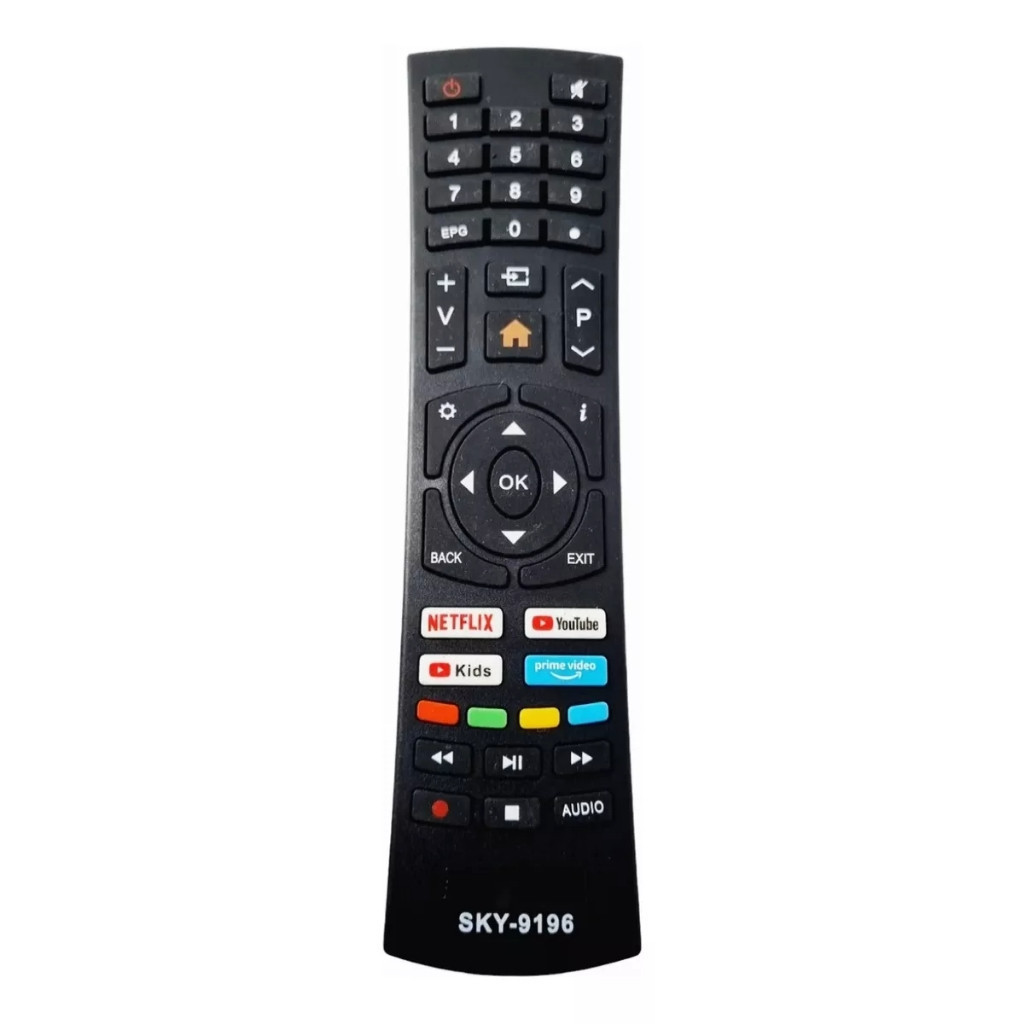 Controle Remoto TV Multilaser - Tv Smart Multilaser com teclas de atalho - Novo - Nom NF e Garantia