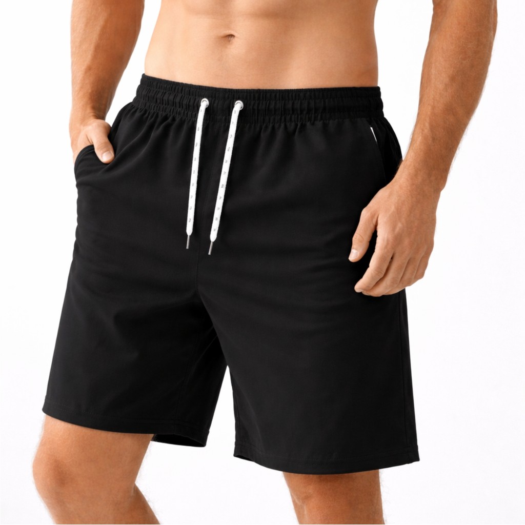 Bermuda Shorts Elastano LISA Masculina Tactel Treinos Academia Corrida Esportes Confortavel