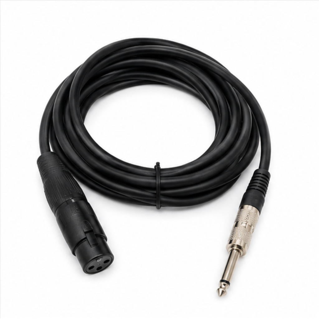 CABO DE ÁUDIO KS ÁUDIO XLR FÊMEA X P10 MONO 3 METROS