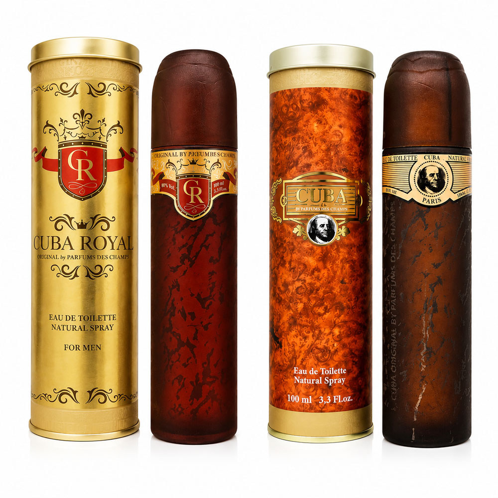 Kit Perfume Cuba Gold Edt 100ml + Cuba Royal Edt Masculino 100ml