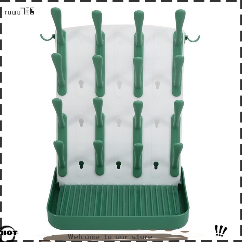 Rack De Drenagem De Mamadeira , Secagem Para Suporte E Caixa De Armazenamento Verde