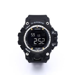 Relógio Digital Esportivo Preto Resistente a água S801A-07-2