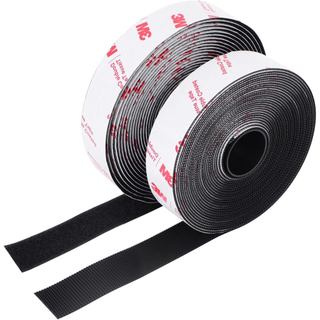 Fita adesiva de velcro de 2 polegadas x 10 pés, fita de montagem resistente, tiras adesivas interligadas, base adesiva p