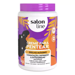 Creme Para Pentear Salon Line Brilho Máximo 1kg