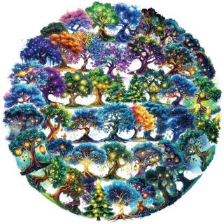 50 Adesivos de Árvore Fantástica, Decalques Estéticos de Árvore Mágica para Scrapbook, Diário, Garrafa de Água, Kindle, 