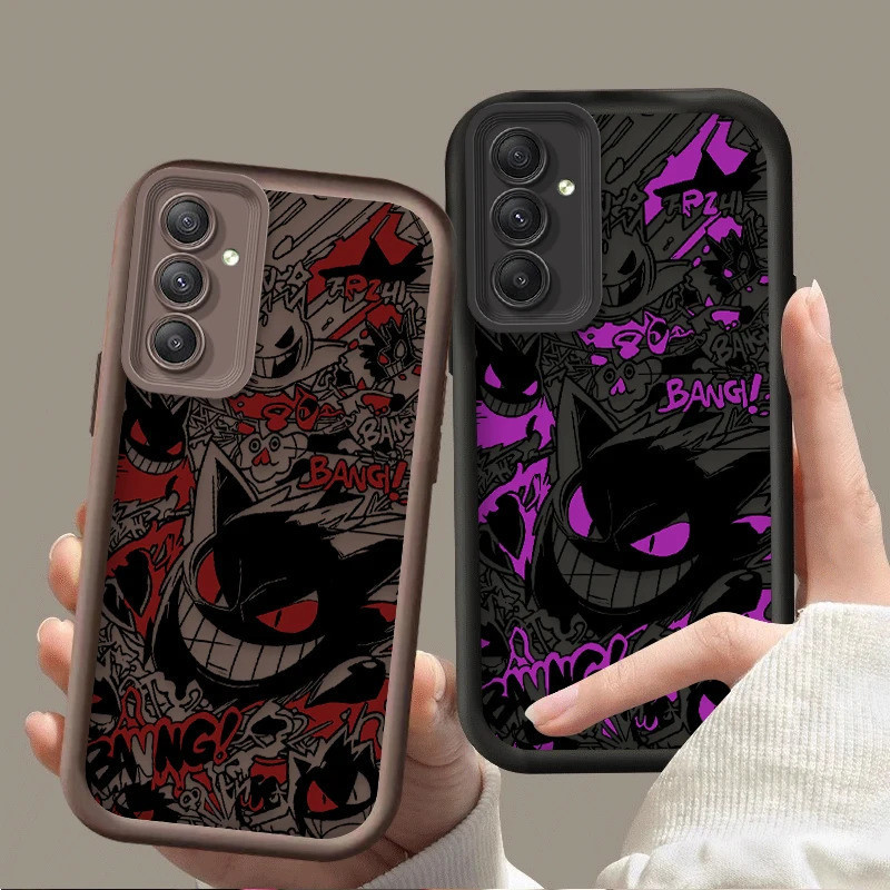 Capa Macia Fashion P-Pokemon Gengar para Samsung Galaxy A12 A54 A05S A05 A34 A24 A14 A53 A33 A23 A13 A52 A52S A32 A22 A7