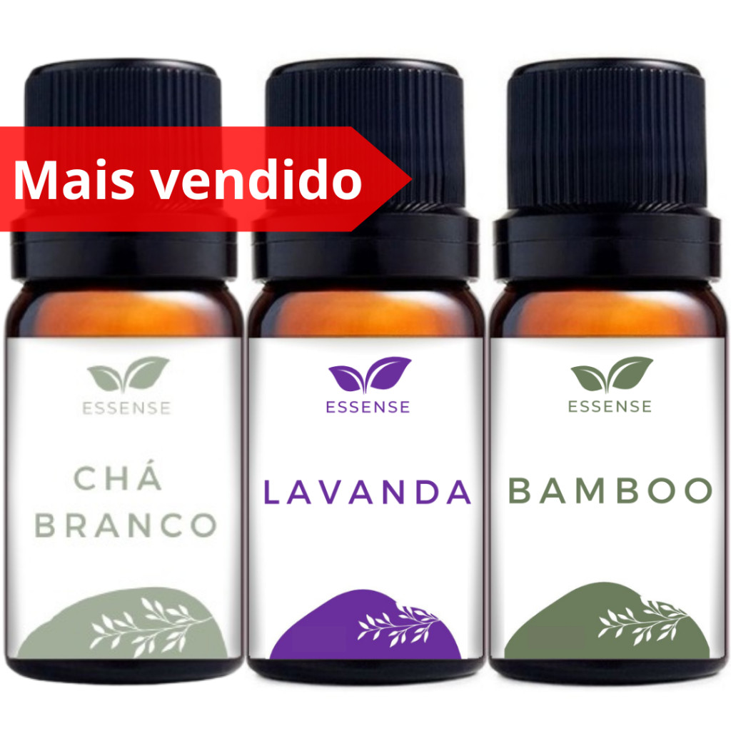 Kit 3 Essências Aromatizador Lavanda Bamboo