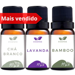 3 Essências para Difusor Aromatizador Umidificador Lavanda Bamboo Essência Hidrossolúvel Óleo Essencial