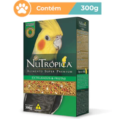 Ração Nutrópica Calopsita Extrusado e Frutas 300g