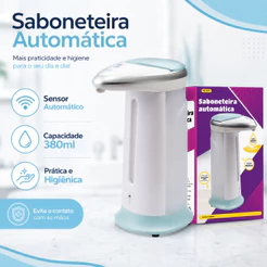 Saboneteira Automática Com Sensor Para Sabonete Líquido/Gel 380ml Western