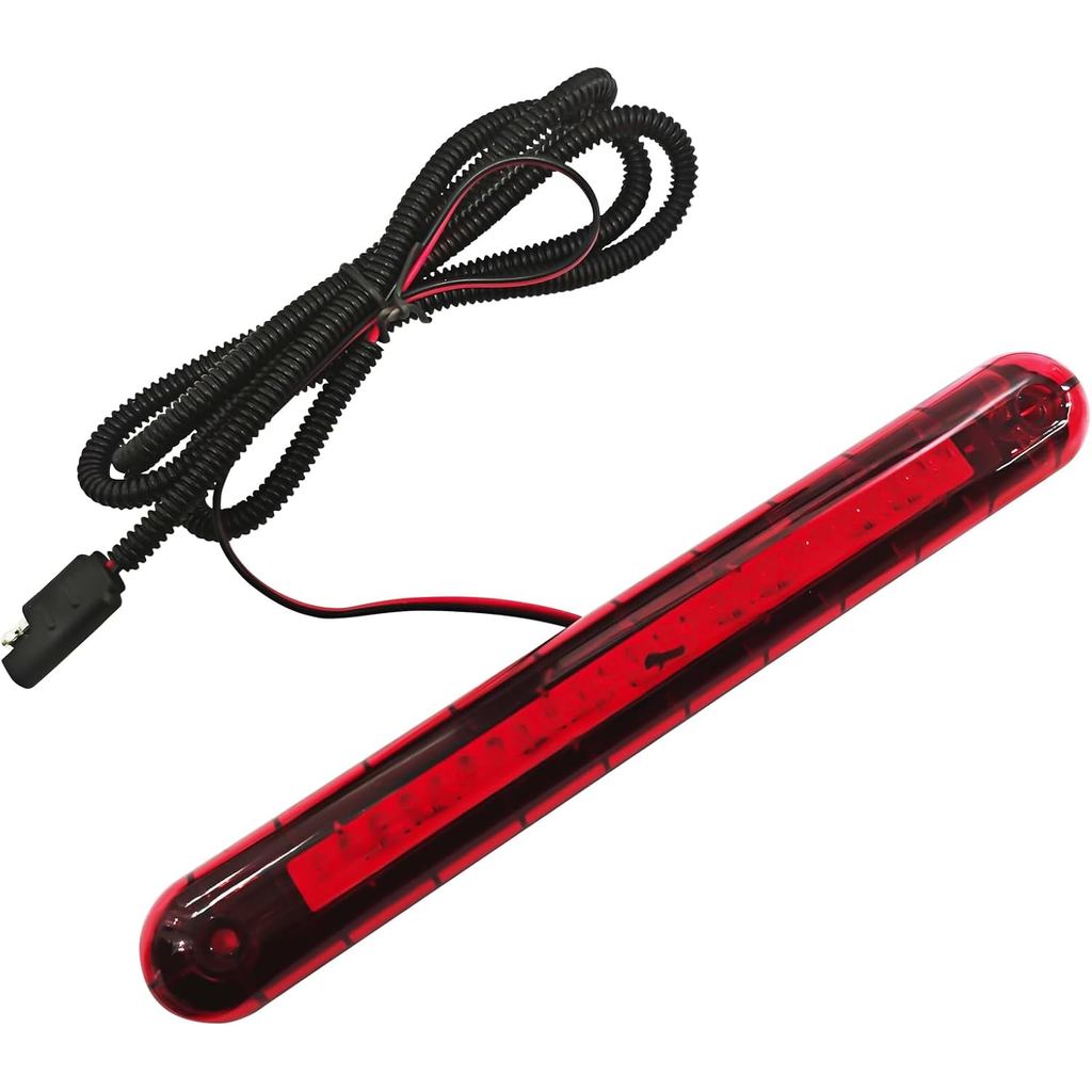 Terceira Luz de Freio 24 LED 12V, Conjunto de Lâmpada de Freio de Montagem Alta, Barra de LED Universal para Luzes de Fr