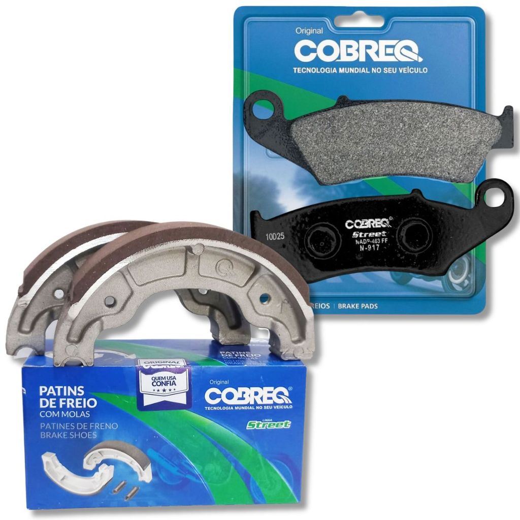 Pastilha e Lona de Freio Bros 150 / Crf 230 / Biz 125 Cobreq