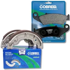 Pastilha e Lona de Freio Bros 150 / Crf 230 / Biz 125 Cobreq