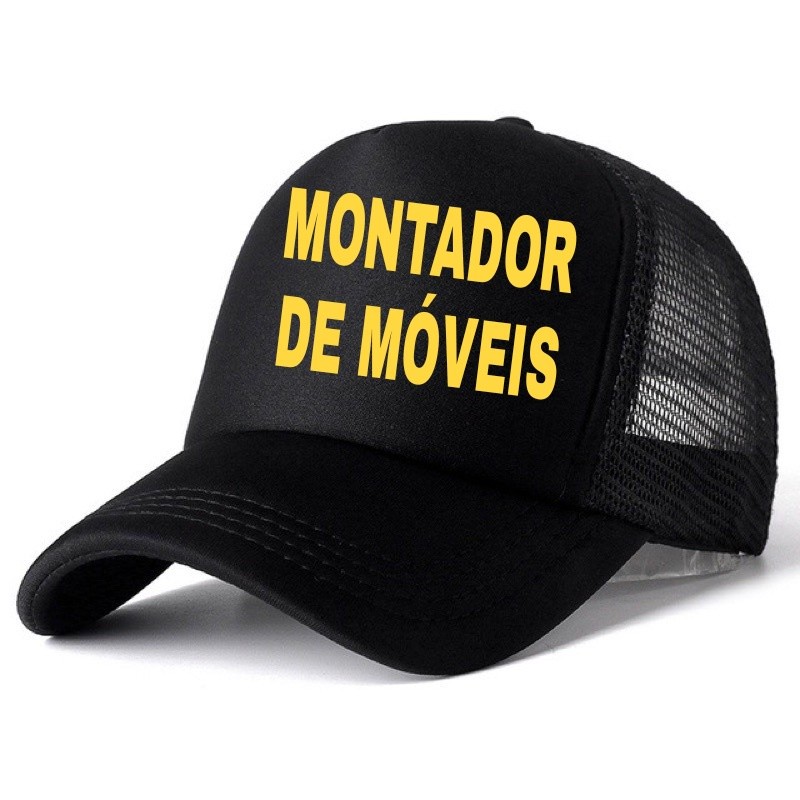 BONÉ ABA CURVA COM TELINHA MONTADOR DE MOVEIS