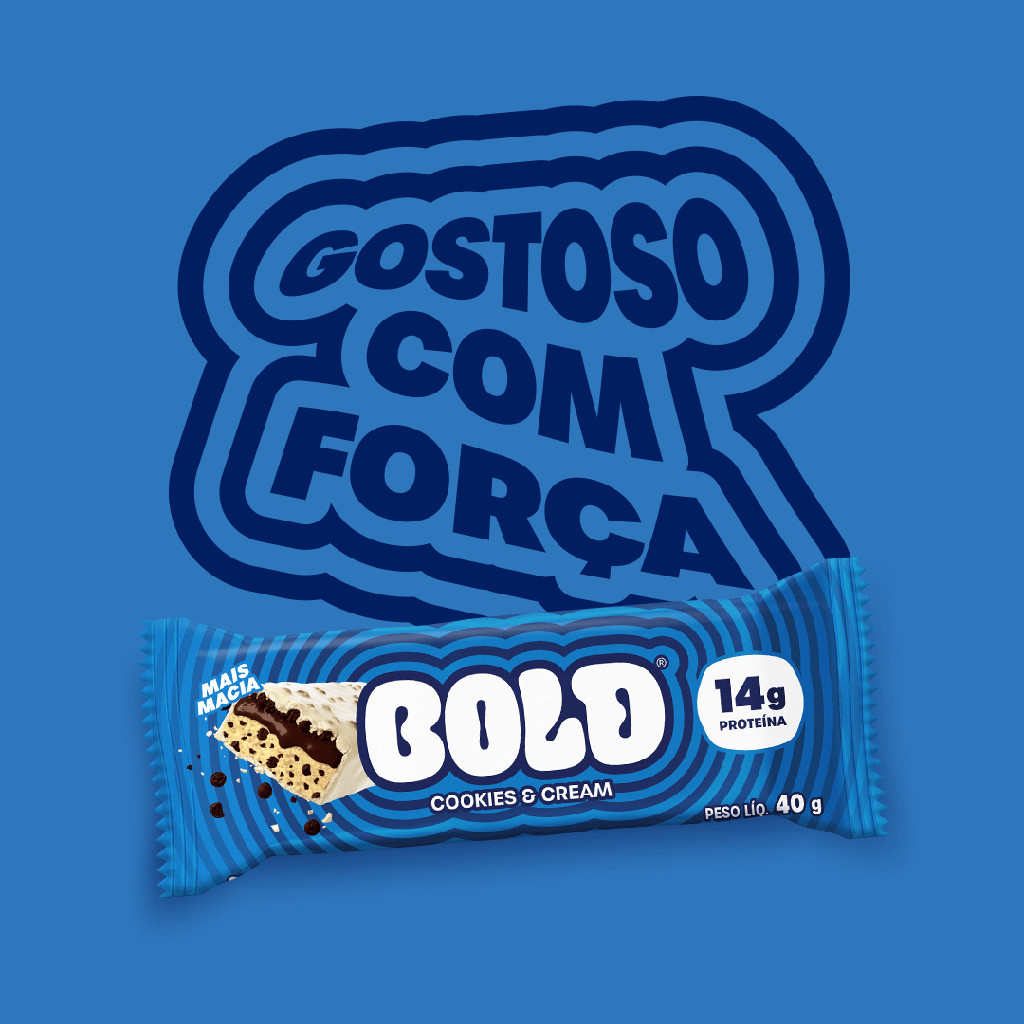 Bold Barra de Proteína Cookies & Cream 14g Kit com 4 Unidades · foto 2