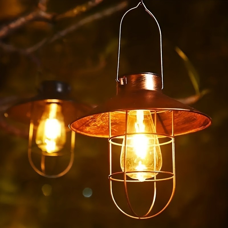 Lustre solar de ferro forjado para jardim, luz de paisagem, jardim, varanda, decoração, lustre solar, decoração de jardi