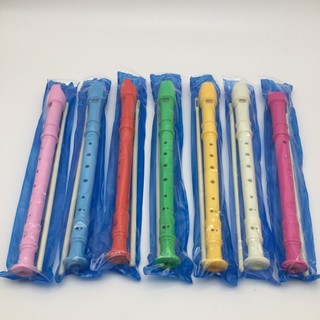 Flauta de plástico com oito furos, seis buracos, gravador de prática infantil, suprimentos de aprendizagem, educação pre