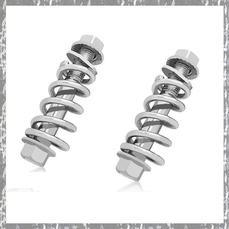 [Tanqr] 2 Pcs M10x1.25 Kit De Parafusos Do Coletor De Escape Com Molas , Ajuste Universal Para A Maioria Dos Carros , Re