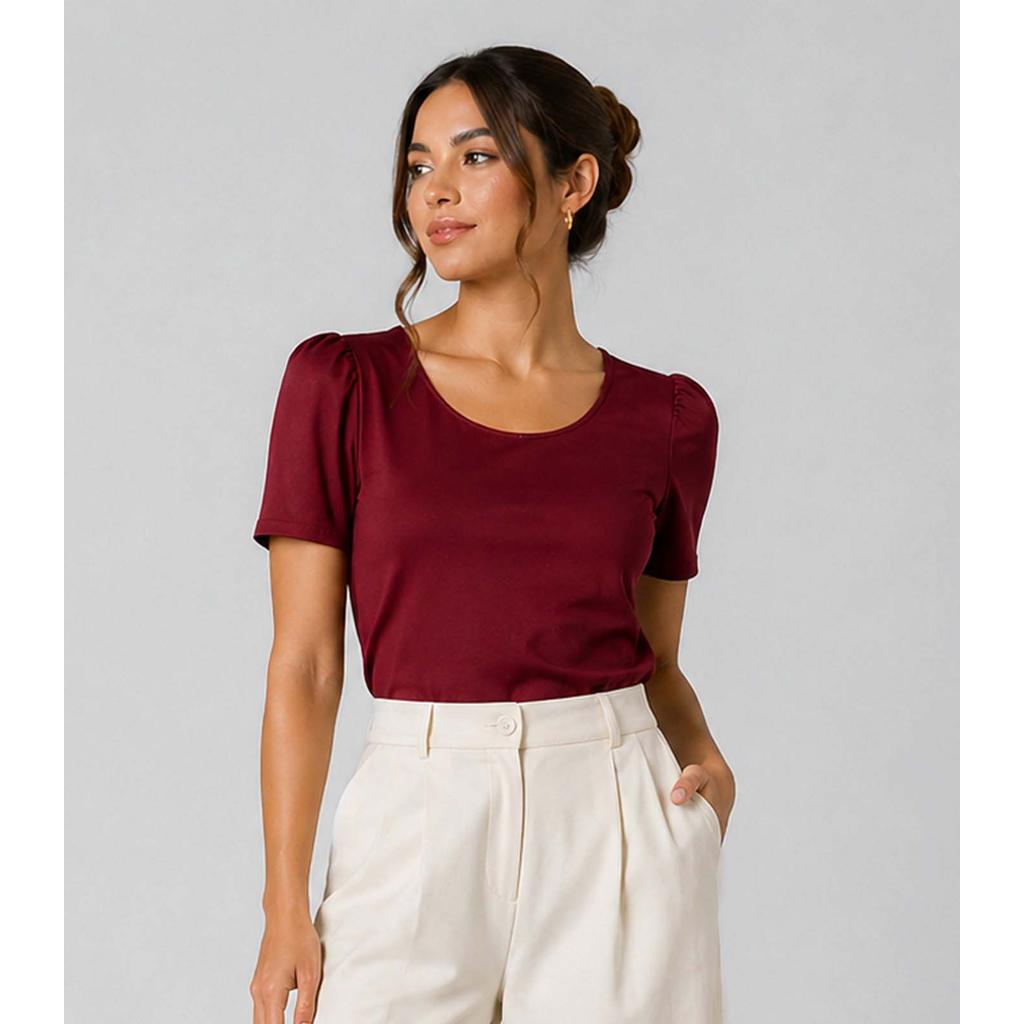 Blusa Feminina Em Malha Langui Infinita Cor Roxo