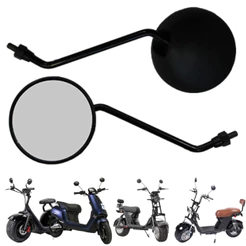 Retrovisores De Moto Eletrica Original Padrao Redondo Awa Par Shineray Wehawk Tui Citycoco Rosca M8