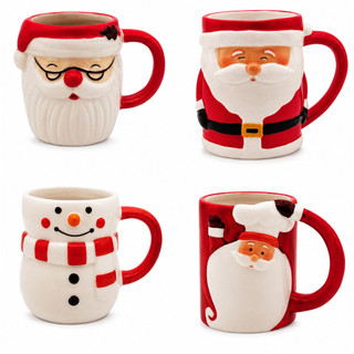 Canecas Natalina Festas Natal Papai Noel Christmas 320 ML PRESENTE