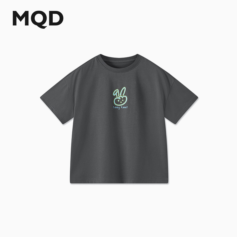 MQD roupas infantis menino grande em torno do pescoço camiseta 26 verão novo estilo crianças estilo Preppy Casual All-Ma