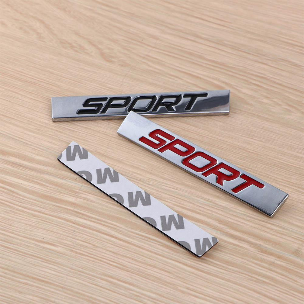 Adesivos 3D para Carro, Logotipo Esportivo em Metal Fosco, Acessórios de Modificação de Carro em Liga de Zinco